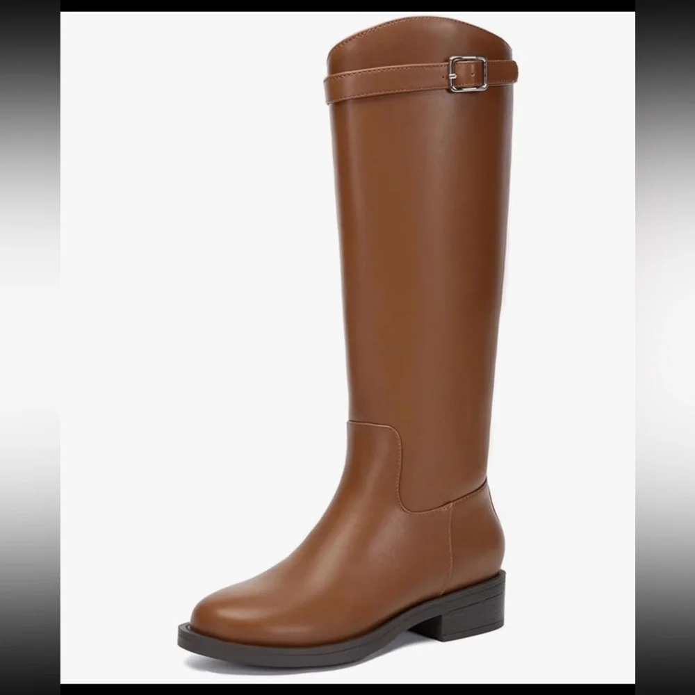 Brown Knee-High Women's Boots